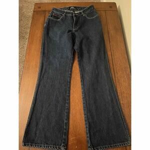 Fubu The Collection Jeans Women's Size 9/10 Blue Denim Loose Fit Baggy Vintage